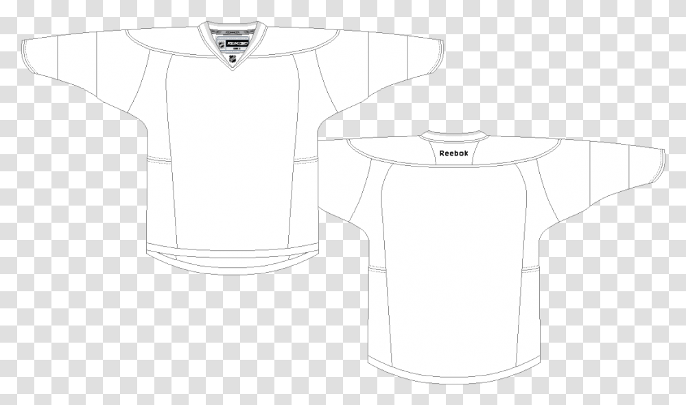Vector Blank Hockey Jersey Template, Apparel, T-Shirt, Sleeve Transparent Png