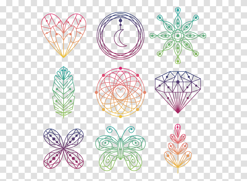 Vector Boho, Embroidery, Pattern, Stitch Transparent Png