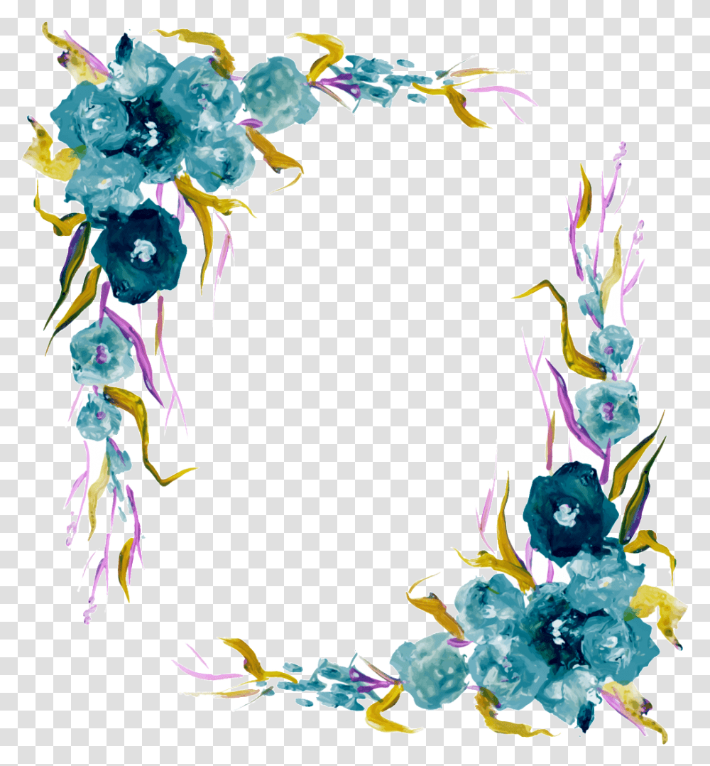 Vector Border Flowers, Floral Design, Pattern Transparent Png