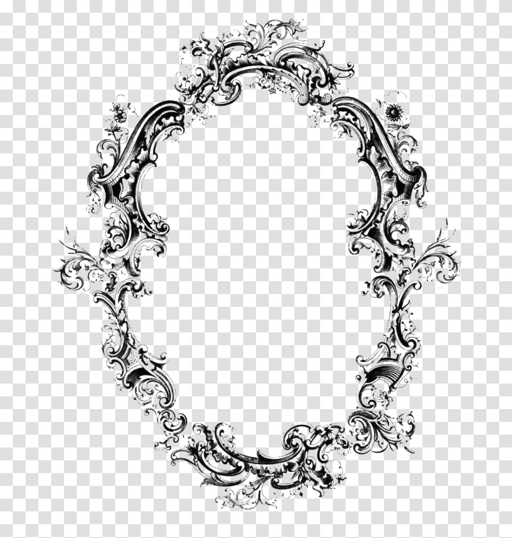 Vector Border Frames Free Pic Victorian Fancy Border, Cross, Wreath, Oval Transparent Png