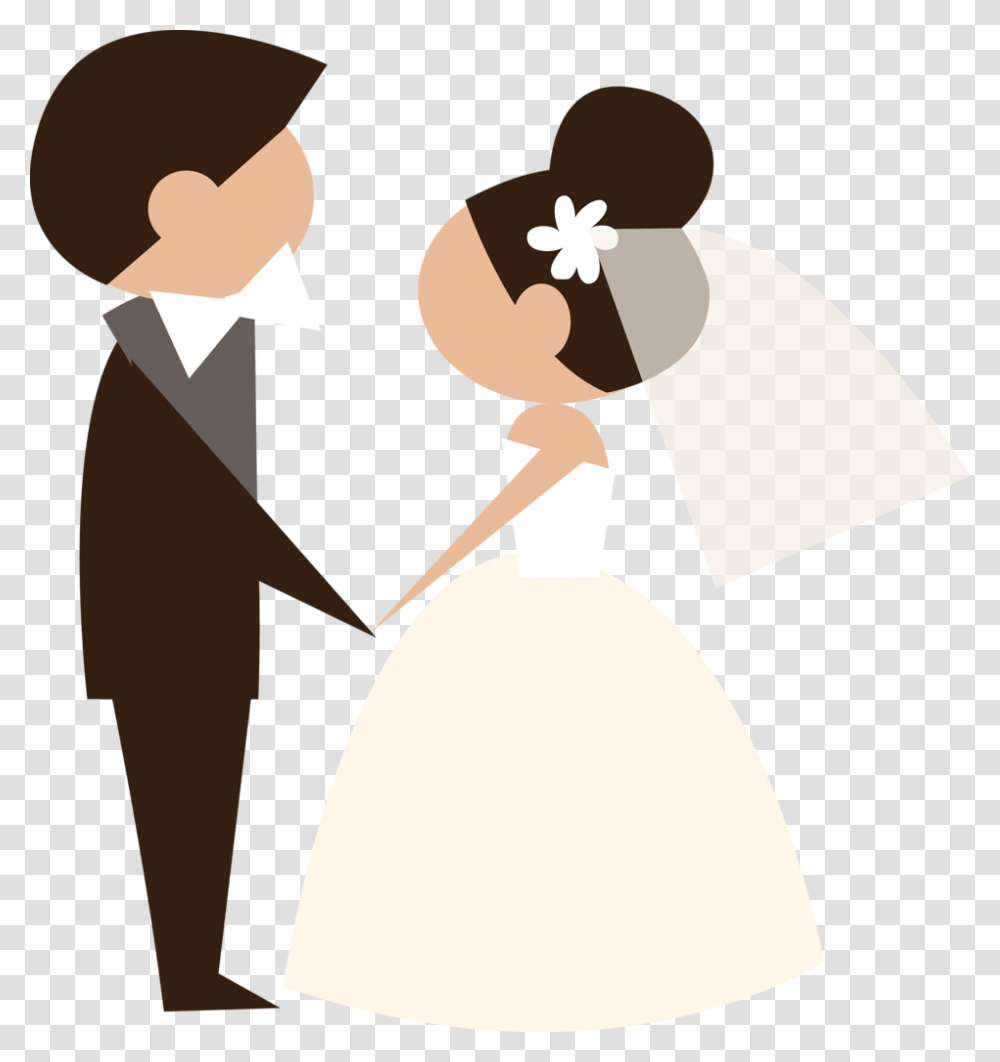 Vector Bride And Groom, Lamp, Dress, Robe Transparent Png