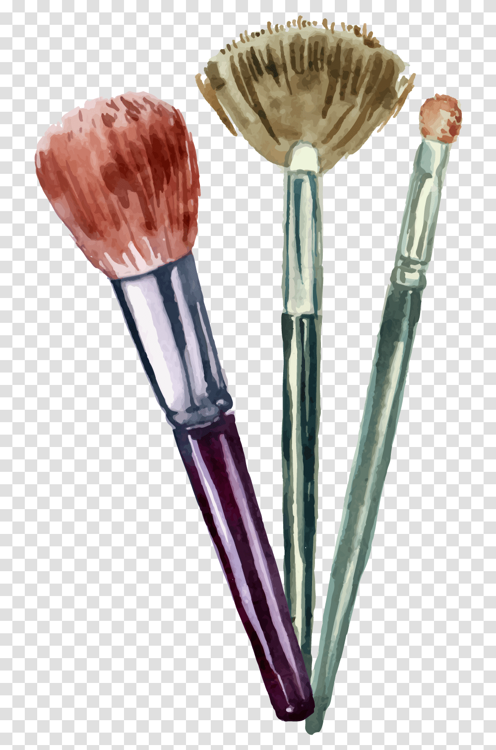 Vector Brush Makeup, Tool, Toothbrush Transparent Png