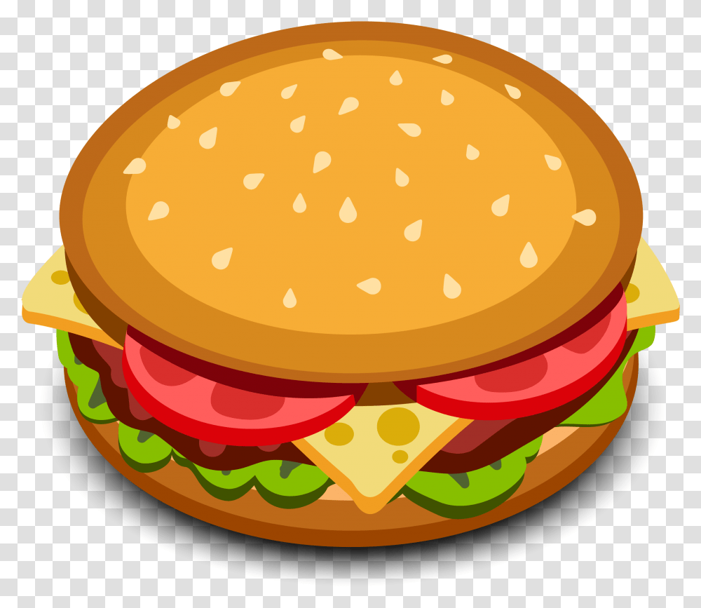 Vector Burger Cartoon Clipart Download Cartoon Burger, Food, Birthday Cake, Dessert, Lamp Transparent Png