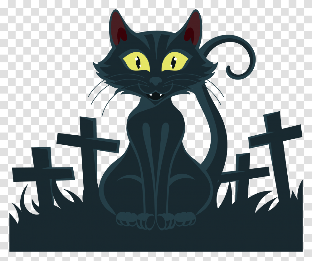 Vector Cats Wild Cat Black Cat, Cross, Pet, Mammal Transparent Png