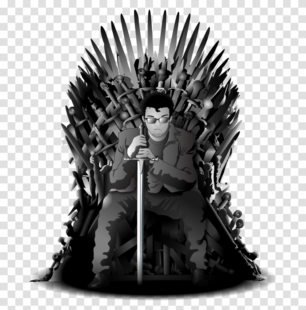 Vector Chair Iron Throne For Free Download On Mbtskoudsalg Throne Game Of Thrones, Furniture, Person, Human Transparent Png