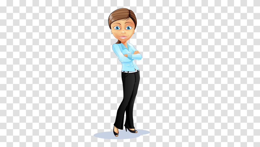 Vector Characters Business Woman, Standing, Person, Female Transparent Png