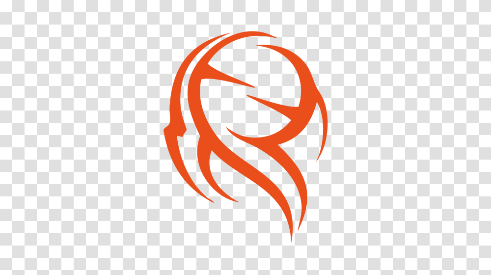 Vector Clip Art Of Abstract Decoration In Orange Color Public, Logo, Trademark, Emblem Transparent Png