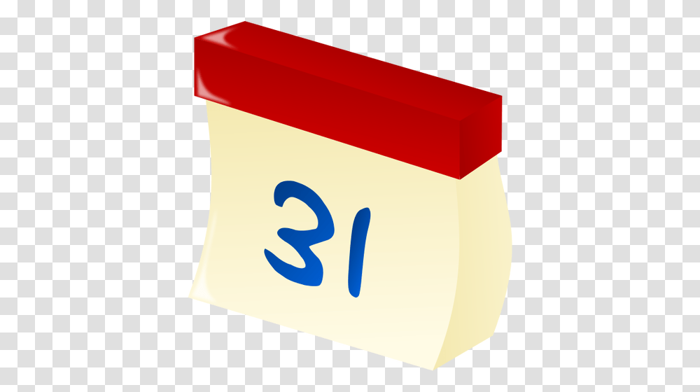 Vector Clip Art Of Bended Calendar Icon, Number, Box Transparent Png