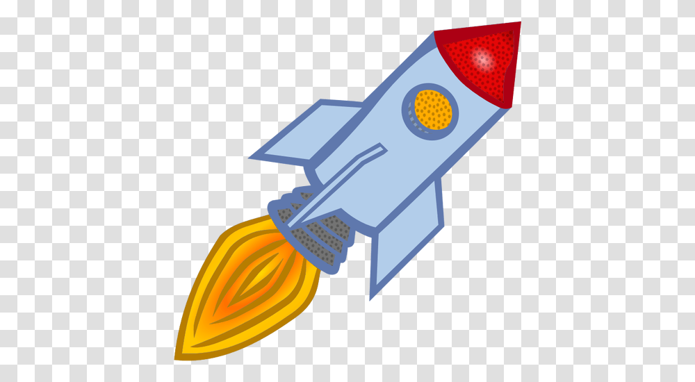 Vector Clip Art Of Blue Cartoon Rocket, Light, Tool Transparent Png