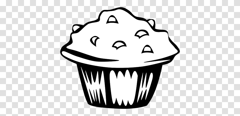 Vector Clip Art Of Blueberry Muffin, Cupcake, Cream, Dessert, Food Transparent Png