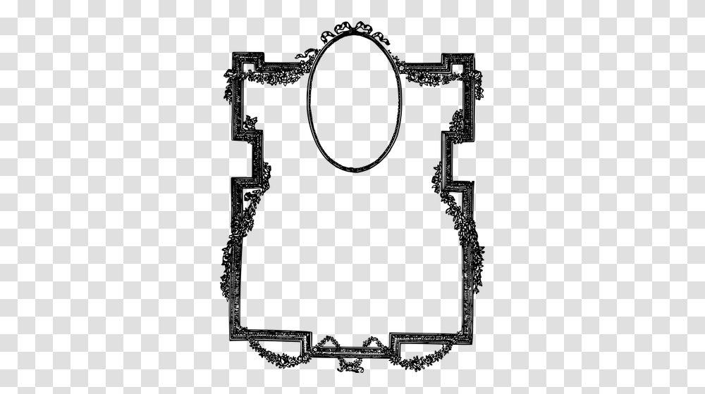 Vector Clip Art Of Curly Twirly Frame, Gray, World Of Warcraft Transparent Png