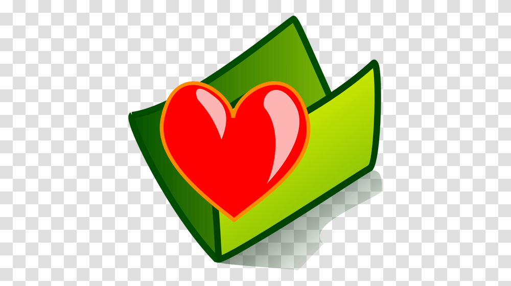 Vector Clip Art Of Favourites Folder Icon, Heart Transparent Png