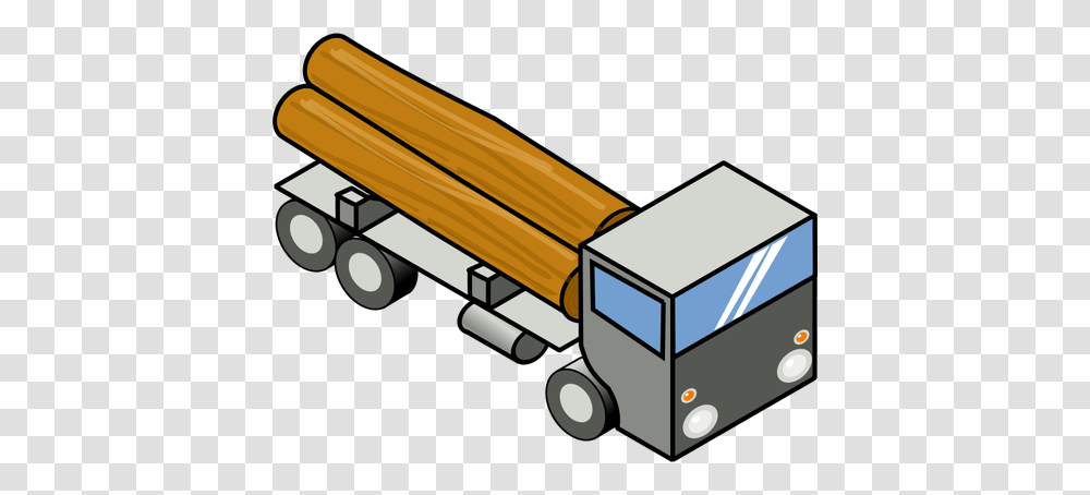 Vector Clip Art Of Flat Bed Truck, Transportation, Vehicle, Trailer Truck, Road Transparent Png