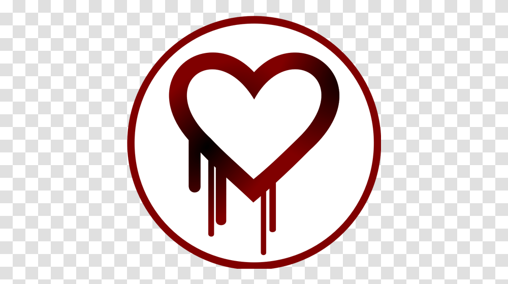 Vector Clip Art Of Heart Bleed Patch In Danger In Love, Symbol, Label, Text Transparent Png