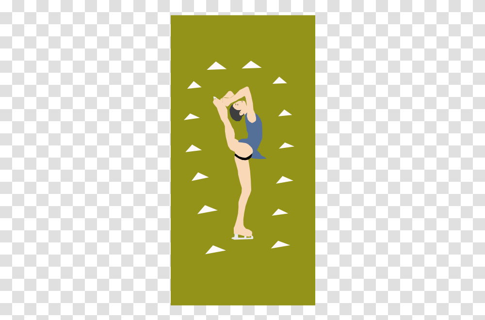 Vector Clip Art Of Ice Skating Girl In Skirt On Green Ice Skating, Poster, Advertisement, Sport, Sports Transparent Png