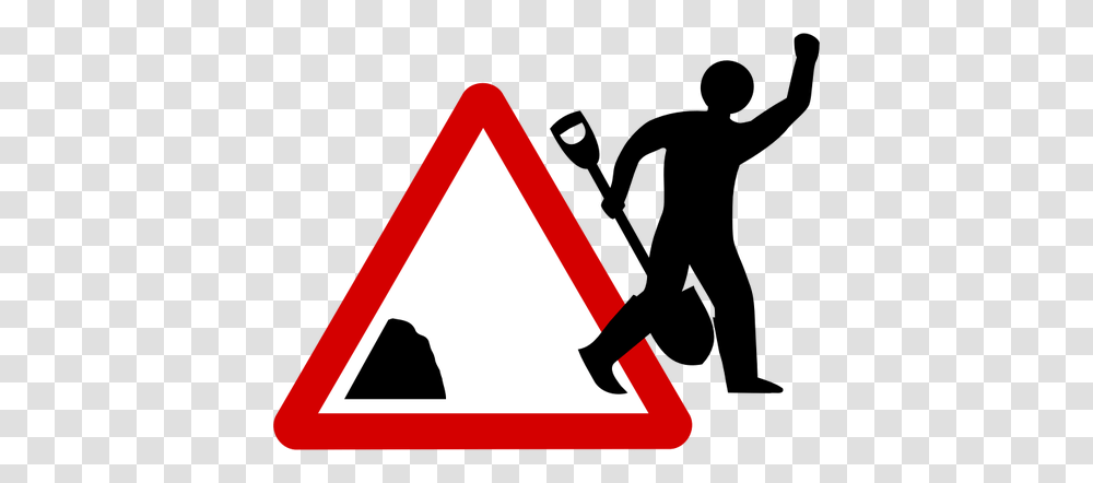 Vector Clip Art Of Men On Strike Sign, Axe, Tool, Triangle Transparent Png