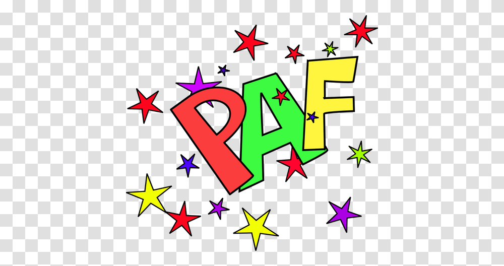 Vector Clip Art Of Paf Sound Representation With Stars Public, Number, Poster Transparent Png