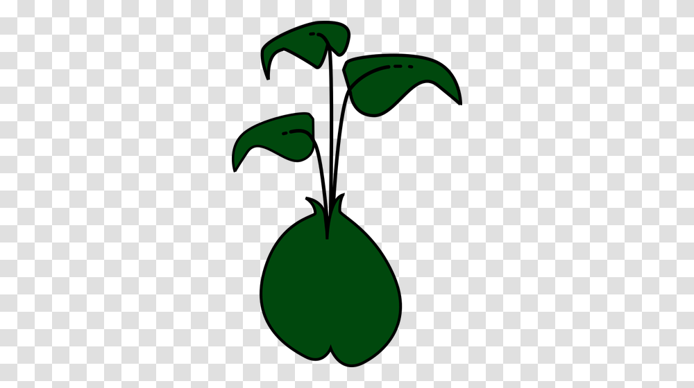 Vector Clip Art Of Plant With Three Dark Green Leaves Public, Recycling Symbol, Angry Birds Transparent Png
