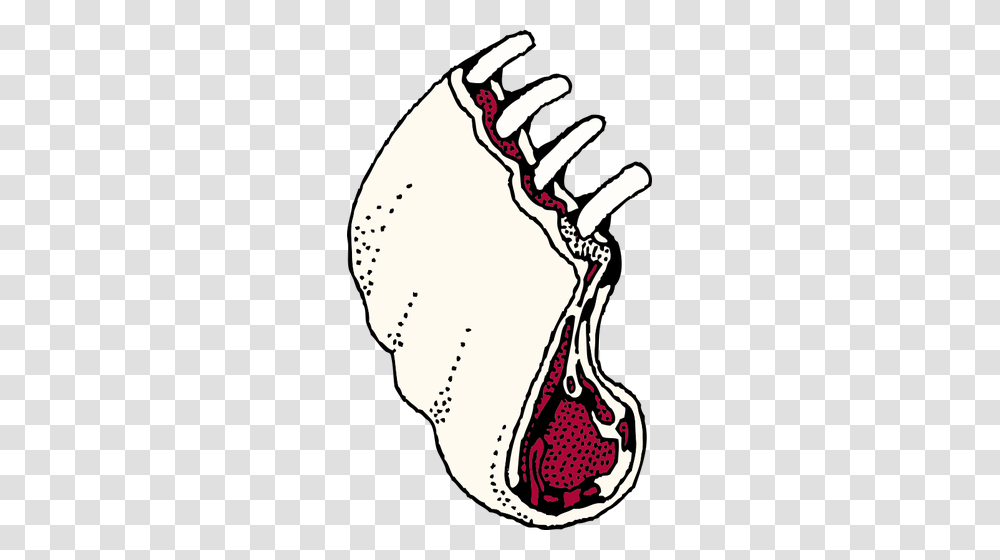 Vector Clip Art Of Pork Loin, Person, Beverage, Cushion, Stain Transparent Png