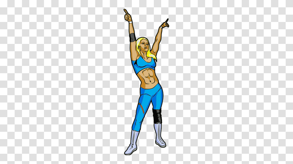 Vector Clip Art Of Pro Wrestler Lady, Person, Outdoors, Arm Transparent Png