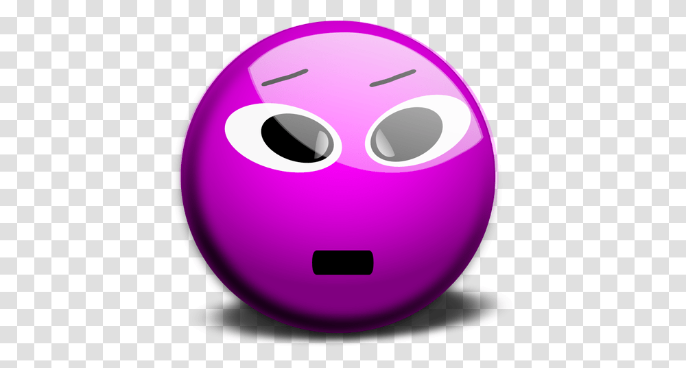 Vector Clip Art Of Purple Smiley, Disk, Ball, Sphere, Bowling Ball Transparent Png