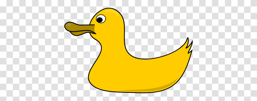 Vector Clip Art Of Rubber Duck With Weird Nose, Banana, Fruit, Plant, Food Transparent Png