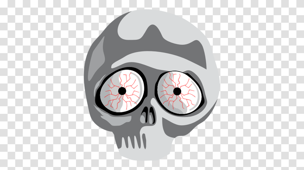 Vector Clip Art Of Scared Skull, Head, Clock Tower, Architecture, Building Transparent Png