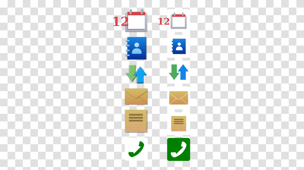 Vector Clip Art Of Set Of Business Calendar Icons, Envelope, Mail, Gas Pump, Machine Transparent Png