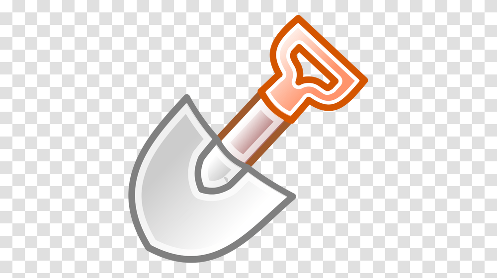 Vector Clip Art Of Shovel With Red Handle Vectors, Axe, Tool, Hammer, Key Transparent Png