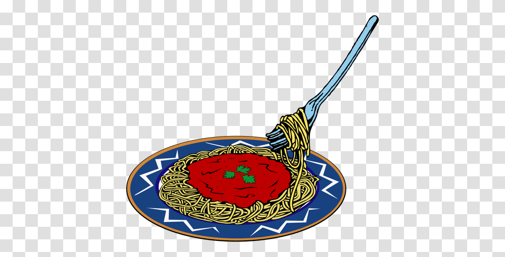 Vector Clip Art Of Spaghetti And Sauce Serving, Bird, Animal, Broom, Dish Transparent Png