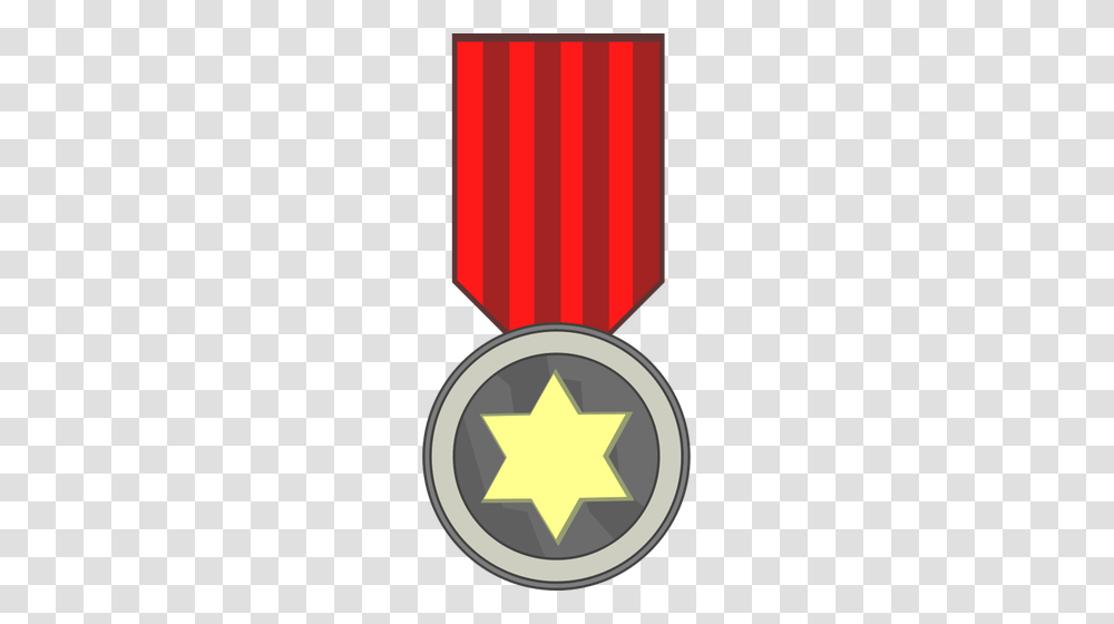 Vector Clip Art Of Star Award Medal On Red Ribbon, Logo, Trademark, Star Symbol Transparent Png