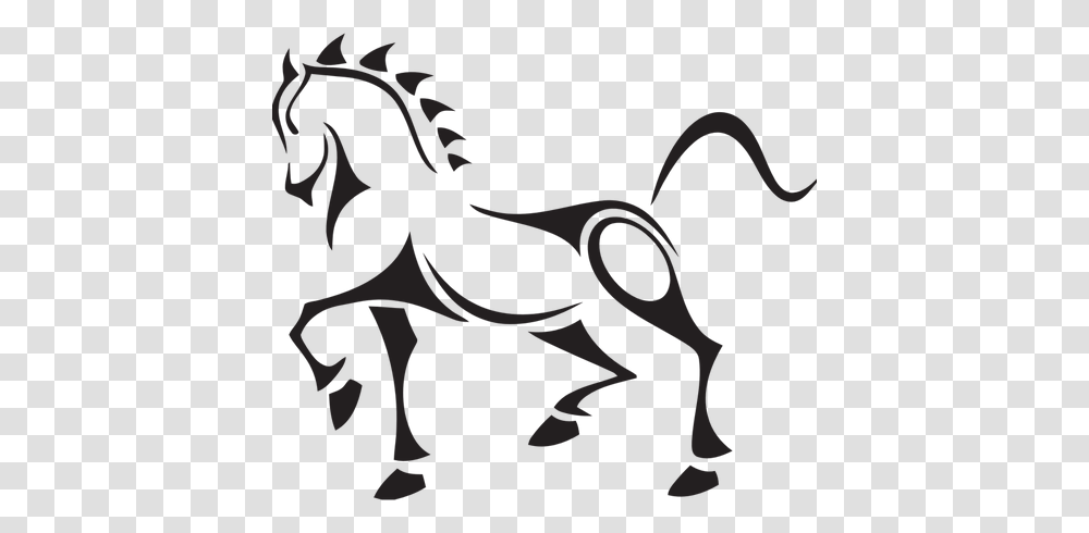 Vector Clip Art Of Tribal Horse, Dragon, Pattern, Cat, Pet Transparent Png