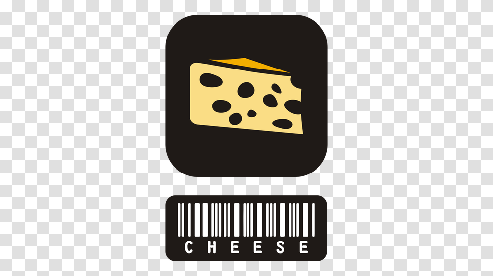 Vector Clip Art Of Two Piece Sticker For Cheese With Barcode, Game, Dice Transparent Png