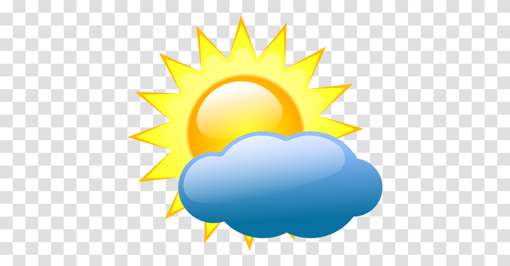 Vector Clip Art Of Weather Forecast Color Symbol For Partly Cloudy, Nature, Outdoors, Sky, Sun Transparent Png