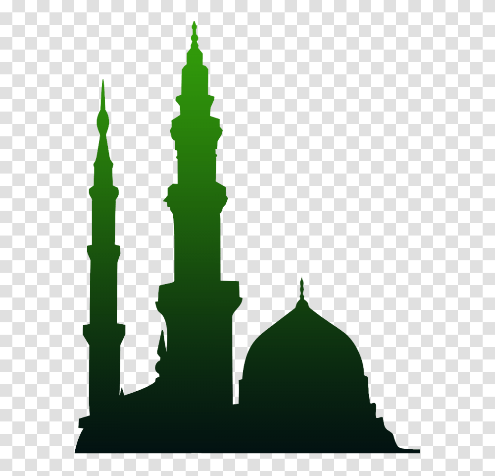 Vector Clipart Masjid Animated Madina Pictures, Silhouette, Architecture, Building, Dome Transparent Png