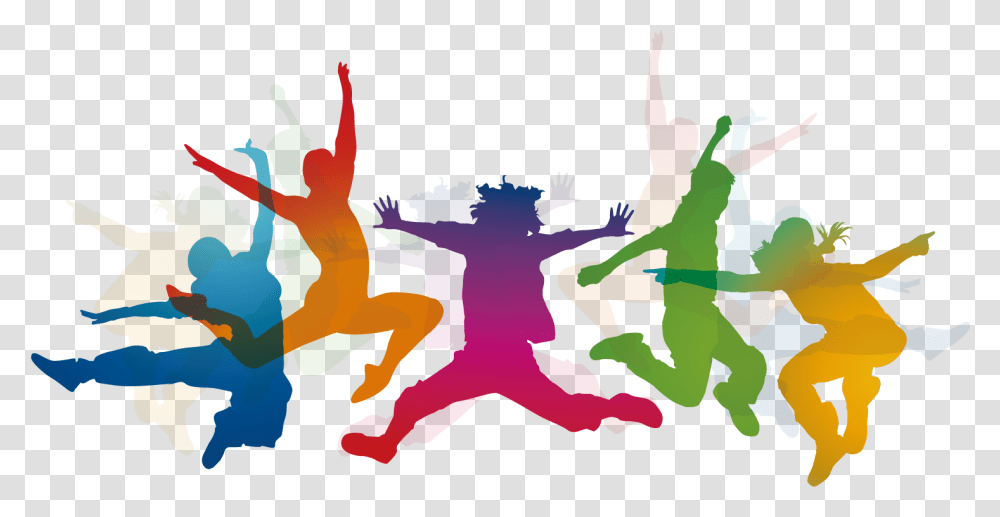 Vector Color Jumping Man Dance Class Vector, Leisure Activities, Outdoors Transparent Png