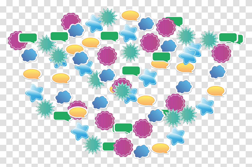 Vector Coloured Star Circle, Confetti, Paper Transparent Png