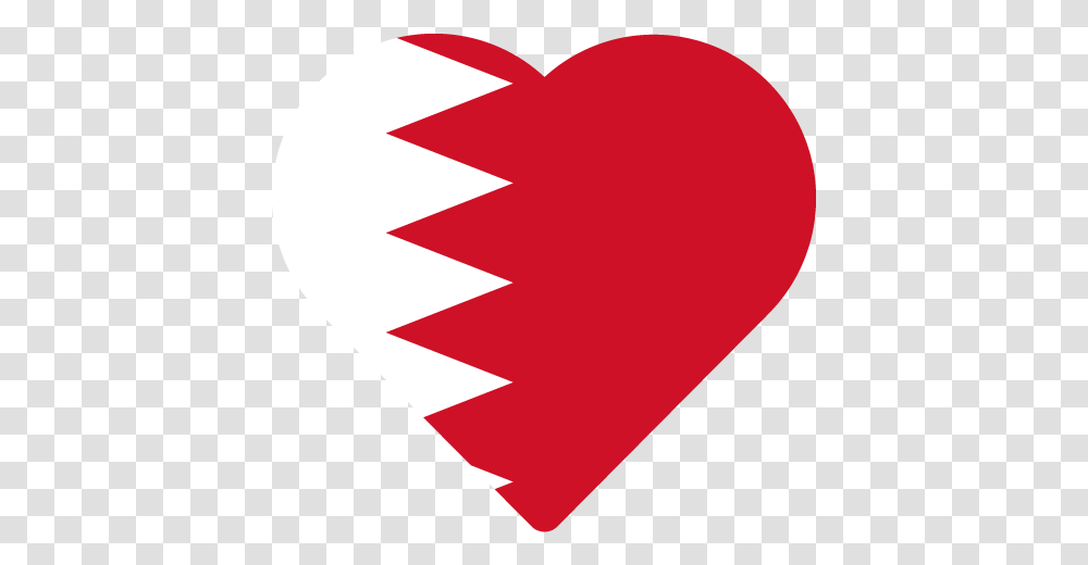 Vector Country Flag Of Bahrain Heart Vector World Flags Illustration, Hand, Plectrum, Label, Text Transparent Png