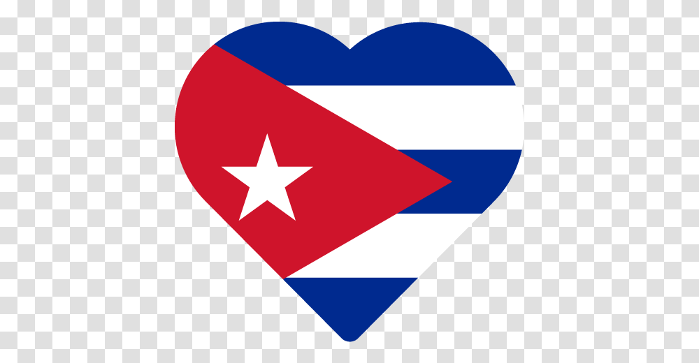 Vector Country Flag Of Cuba Heart Puerto Rican Flag, Symbol, Star Symbol Transparent Png