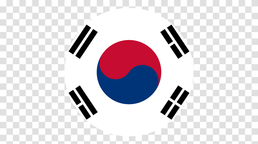 Vector Country Flag Of South Korea Circle Vector World Flags Korean Flag, Logo, Symbol Transparent Png
