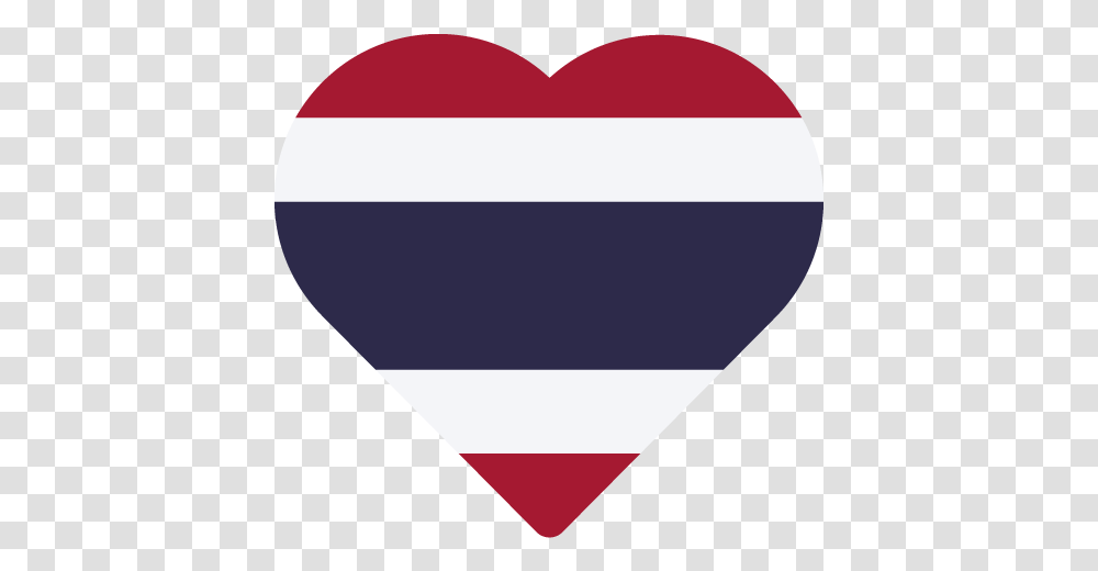 Vector Country Flag Of Thailand Heart Vector World Flags Girly, Plectrum, Triangle Transparent Png