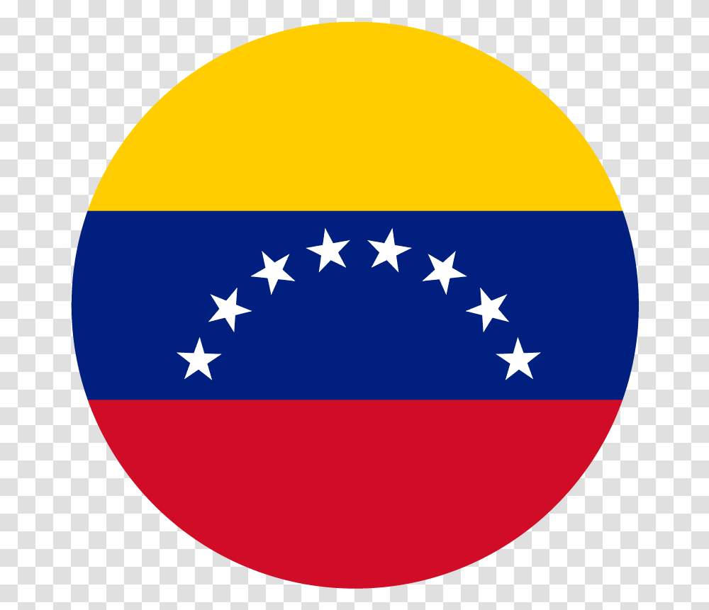 Vector Country Flag Of Venezuela Venezuela Flag Circle, Symbol, Logo, Trademark, Star Symbol Transparent Png