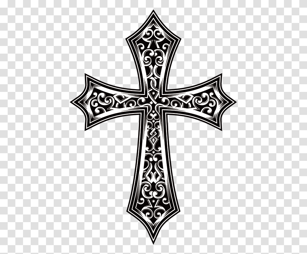 Vector Cross Illustration Stock Free Frame Clipart, Crucifix Transparent Png