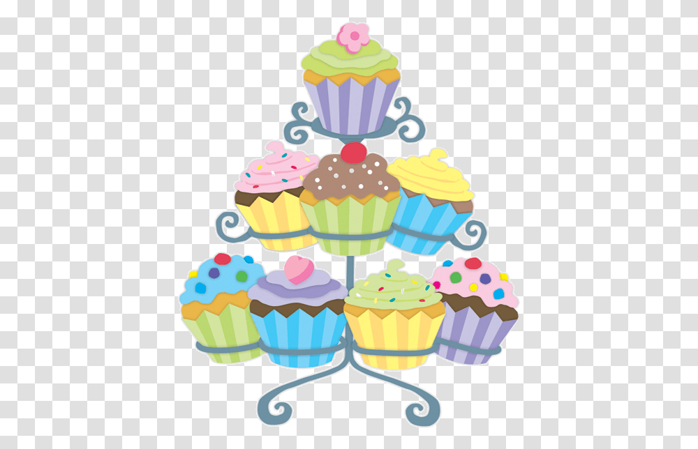 Vector Cupcakes Holder Cake Stand Clipart, Cream, Dessert, Food, Creme Transparent Png