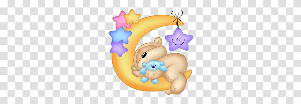 Vector Cute Baby Boy Sleeping On The Moon Stock Vector, Toy, Bed, Furniture, Rattle Transparent Png
