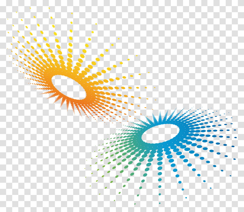 Vector Dots Wave Dot Vector Color, Ornament, Pattern, Fractal, Light Transparent Png