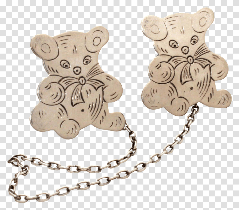 Vector Download Sterling Teddy Bear Baby Teddy Bear, Chain, Pendant Transparent Png