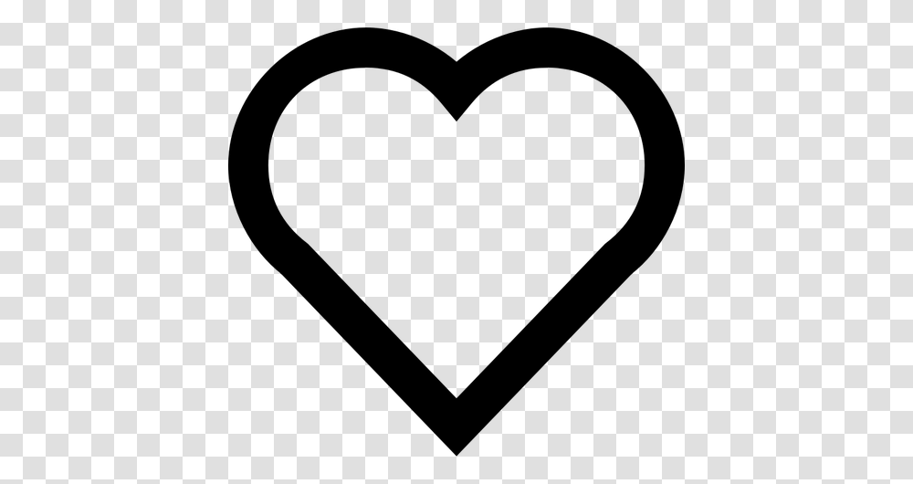 Vector Drawing Of A Black Heart, Gray, World Of Warcraft Transparent Png
