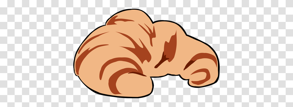 Vector Drawing Of A Croissant, Food Transparent Png