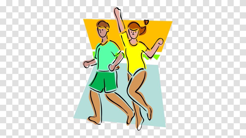 Vector Drawing Of Aerobics Class Exercise, Shorts, Female, Poster Transparent Png
